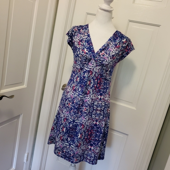 Soybu Colorful Print Knit Dress Size Small, Athlesiure, Comfy Stretchy - Picture 1 of 8